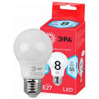 Лампа светодиодная LED A55-8W-840-E27,груша,8Вт,нейтр,E27 | код Б0032096 | ЭРА