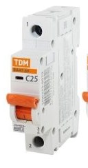 Авт. выкл. ВА47-60 1Р 25А 6кА х-ка С TDM | код SQ0223-0079 | TDM Авт. выкл. ВА47-60 1Р 25А 6кА х-ка С TDM | код SQ0223-0079 | TDM