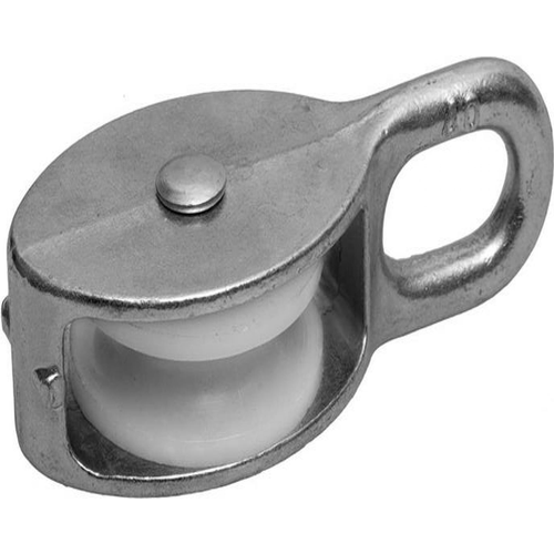 Блок одинарный 30мм нейлоновый шкив покрытие цинк | код Bloсk30neylon | Крепдил Блок одинарный 30мм нейлоновый шкив покрытие цинк | код Bloсk30neylon | Крепдил