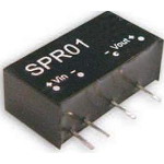 Источник питания DC-DC, 1Вт, вход 10.8…13.2В, стабил. выход 12В/84мА, изоляция 1000В DC, SIP7, 19.6х10.14х7.1мм., -25С…+71С | код SPR01M-12 | MeanWell