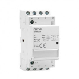 Контактор модульный GYHC-4P, 25A, 3NO+1NC, 230VAC, 2M | код GYHC2531230 | GEYA Контактор модульный GYHC-4P, 25A, 3NO+1NC, 230VAC, 2M | код GYHC2531230 | GEYA