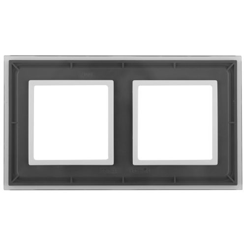 Рамка на 2 поста, стекло, Эра Elegance, прозрачный+бел, 14-5102-00 | код Б0034487 | ЭРА Рамка на 2 поста, стекло, Эра Elegance, прозрачный+бел, 14-5102-00 | код Б0034487 | ЭРА