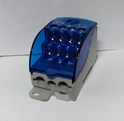 Распределительный блок на DIN-рейку РБЛ Лесенка-250 1П 250А (1x120/2x35+ 5x16+ 4x10) HLT | код 081-07-077 | HLT