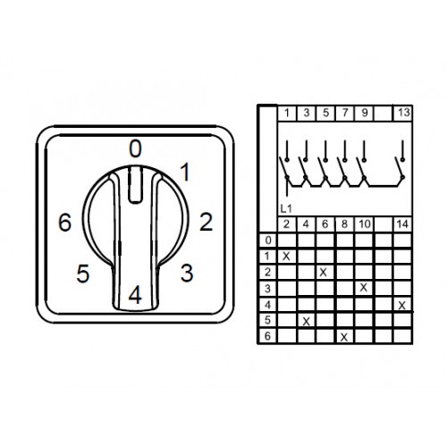 800 281, CS016111S, Многоступенчатые переключатели - 1 полюс, 0-6 16 A 45градус. | код 0.0.0.8.00281 | KLEMSAN 800 281, CS016111S, Многоступенчатые переключатели - 1 полюс, 0-6 16 A 45градус. | код 0.0.0.8.00281 | KLEMSAN