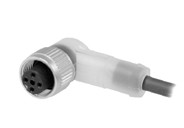 Разъем угловой M12, 4pin, с кабелем 20м, встроенная LED индикация, для датчиков с выходом PNP | код ESW 33AH2000PL | BAUMER GROUP