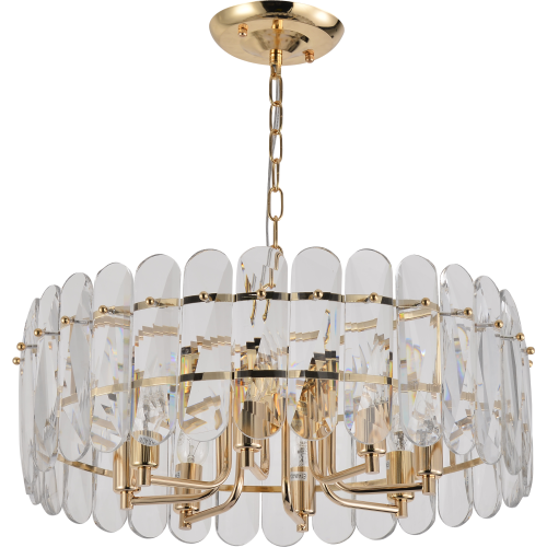 Люстра 8хЕ14 40Вт 1044-308 хрусталь Janice Rivoli | код Б0061210 | Rivoli