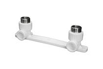 Комплект настенный для смесителя 25 х 1/2' НР полипропиленовый PPR белый | код 10124220 | VALFEX
