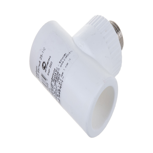 Тройник комбинированный 25 х 1/2' НР полипропиленовый PPR белый | код PA25012P | PRO AQUA