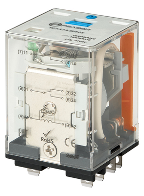 RP7.32.9.024.05 Силовое реле 2 перекидных контакта 16А (= 24В DC) блокируемая кнопка проверки + светодиод | код RP732902405 | РЕЛЕОН RP7.32.9.024.05 Силовое реле 2 перекидных контакта 16А (= 24В DC) блокируемая кнопка проверки + светодиод | код RP732902405 | РЕЛЕОН