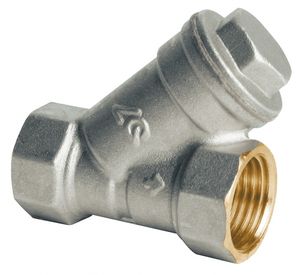 Фильтр ВВ 1'1/4 сетчатый, косой, никелированный | код 3953 | AQUALINK Фильтр ВВ 1'1/4 сетчатый, косой, никелированный | код 3953 | AQUALINK