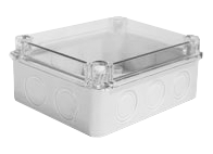 690 451, Распределительная коробка с перфорацией под выдавливание IP67 - прозрачная крышка KJTO 1914 Halogen Free | код 0.0.0.6.90451 | KLEMSAN