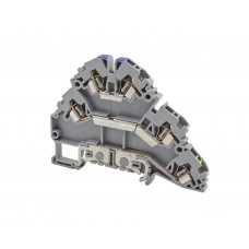 324 800, Клеммник пружинный 2-х ярусный с контактом на рейку, 2,5 мм.кв., (бежевый), YBK 2,5-2 FT | код 0.0.0.3.24800 | KLEMSAN 324 800, Клеммник пружинный 2-х ярусный с контактом на рейку, 2,5 мм.кв., (бежевый), YBK 2,5-2 FT | код 0.0.0.3.24800 | KLEMSAN