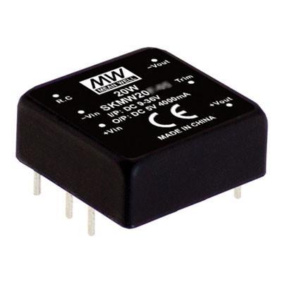 Источник питания DC-DC, 6Вт, вход 24В (9…36В), потребление без/под нагр. 11мА/295мА, выход 15В/0.4А, ёмкостная нагр. макс. 220мкф, изоляция 1500В DC, в корпусе 25.4х25.4х11.7мм, -40С…+85С | код SKMW06F-15 | MeanWell Источник питания DC-DC, 6Вт, вход 24В (9…36В), потребление без/под нагр. 11мА/295мА, выход 15В/0.4А, ёмкостная нагр. макс. 220мкф, изоляция 1500В DC, в корпусе 25.4х25.4х11.7мм, -40С…+85С | код SKMW06F-15 | MeanWell