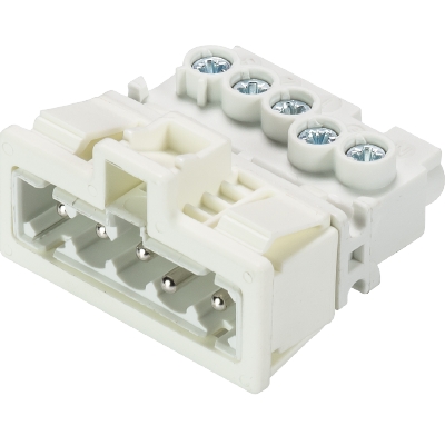 Вилочный разъем в панель, углубленный монтаж, 5 полюсов, винтовая фиксация, номинальное напряжение: 250/400V, номинальный ток: 16A, цвет: белый, серия gesis GST15i5 | код 91.952.9053.0 | Wieland Вилочный разъем в панель, углубленный монтаж, 5 полюсов, винтовая фиксация, номинальное напряжение: 250/400V, номинальный ток: 16A, цвет: белый, серия gesis GST15i5 | код 91.952.9053.0 | Wieland