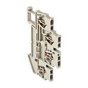 Колодка клеммная пружинная двойная JXB-ST-1,5 17,5А серая PROxima | код plc-jxb-st-1.5-4-2 | EKF