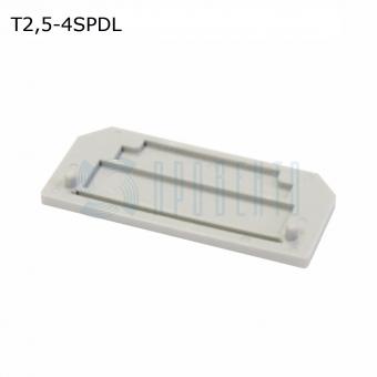 Проставка для клемм, серый | код T2,5-4SPDL | ПРОВЕНТО Проставка для клемм, серый | код T2,5-4SPDL | ПРОВЕНТО