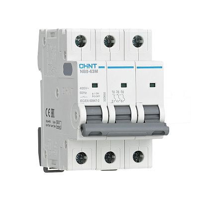 Авт. выкл. NB8-63M 3P 2А 10кА х-ка L без тепл. расцеп. (R) | код 320824 | CHINT Авт. выкл. NB8-63M 3P 2А 10кА х-ка L без тепл. расцеп. (R) | код 320824 | CHINT