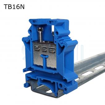 Клемма винтовая проходная 2 контакта 16 мм2, синяя | код TB16N | ПРОВЕНТО Клемма винтовая проходная 2 контакта 16 мм2, синяя | код TB16N | ПРОВЕНТО