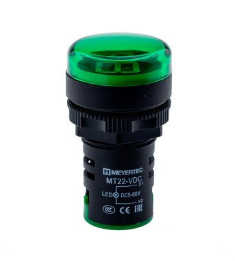 Индикатор напряжения, 5-60V DC, зеленый, MT22-VDC3 | код 107385 | MEYERTEC Индикатор напряжения, 5-60V DC, зеленый, MT22-VDC3 | код 107385 | MEYERTEC