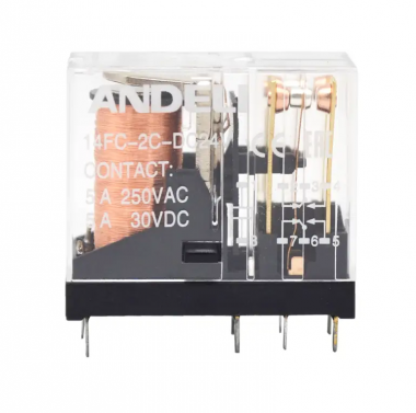 Реле JQX-14FC-2C 24В DC (ANDELI) | код ADL09-280 | ANDELI Реле JQX-14FC-2C 24В DC (ANDELI) | код ADL09-280 | ANDELI