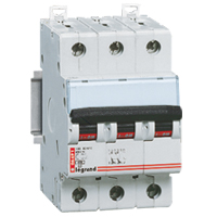 Выключатель автоматический Dx 3п C10a 10ka | код 006486 | Legrand 