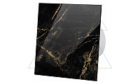 Панель декоративная для вентиляторов dRim O100/125мм, универсальная, стекло, черно-золотой мрамор | код 01-186 | airRoxy