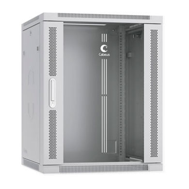 Cabeus SH-05F-15U60/45 Шкаф телекоммуникационный настенный 19 15U 600x450x769mm (ШхГхВ) дверь стекло, цвет серый (RAL 7035) | код 7061c | Cabeus Cabeus SH-05F-15U60/45 Шкаф телекоммуникационный настенный 19 15U 600x450x769mm (ШхГхВ) дверь стекло, цвет серый (RAL 7035) | код 7061c | Cabeus