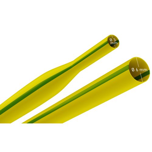 Трубка термоусадочная ТТУ нг-LS 6/3 1м желт./зел. (уп.25шт) Эра Б0067643 фото 3 Трубка термоусадочная ТТУ нг-LS 6/3 1м желт./зел. (уп.25шт) Эра Б0067643 фото 3