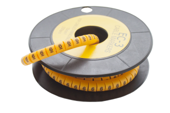 Маркер кабельный трубчатый в рулоне сечение 0,75-3 кв.мм (6) | код MCT0-6 | ELVERT