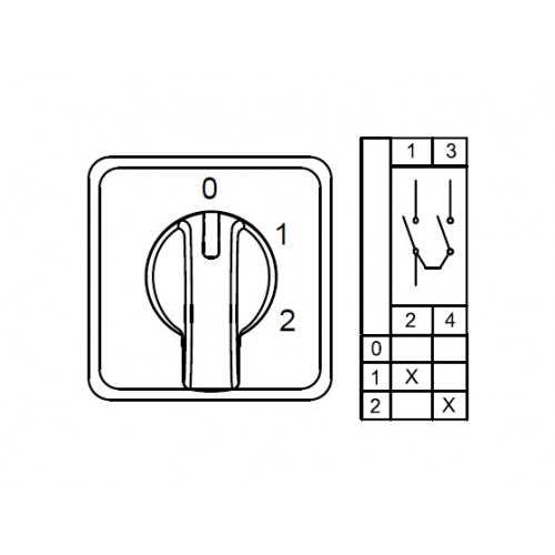 800 151, CS016107S, Трехпозиционные Переключатели (1-0-2), 0-1-2 16 A 60градус. | код 0.0.0.8.00151 | KLEMSAN 800 151, CS016107S, Трехпозиционные Переключатели (1-0-2), 0-1-2 16 A 60градус. | код 0.0.0.8.00151 | KLEMSAN