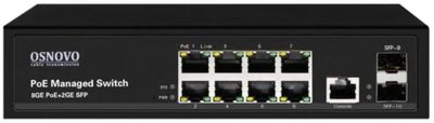 Коммутатор Osnovo SW-80802/L(150W) (L2) 8x1Гбит/с 2SFP 8PoE+ 150W управляемый | код 1522938 | OSNOVO Коммутатор Osnovo SW-80802/L(150W) (L2) 8x1Гбит/с 2SFP 8PoE+ 150W управляемый | код 1522938 | OSNOVO
