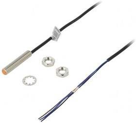 Датчик индуктивный, М8x1, L=40мм, зона чувствительности 1.5мм, PNP NO, 3-х проводный, кабель 2м, 12-24VDC | код PRL08-1.5DP | AUTONICS Датчик индуктивный, М8x1, L=40мм, зона чувствительности 1.5мм, PNP NO, 3-х проводный, кабель 2м, 12-24VDC | код PRL08-1.5DP | AUTONICS