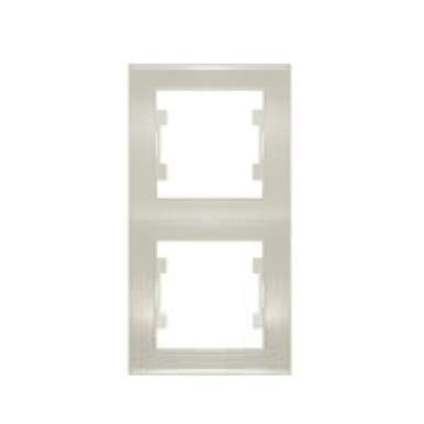 Рамка 2-м Бриллиант верт. сл. кость UNIVersal Рамка 2-м Бриллиант верт. сл. кость UNIVersal