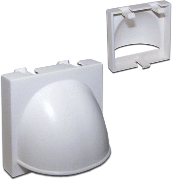 Кабельный ввод открытый, 45х45, белый | код LAN-SIP-23CO-WH | LANMASTER Кабельный ввод открытый, 45х45, белый | код LAN-SIP-23CO-WH | LANMASTER