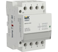 ARMAT Контактор модульный KMR 63А 24В AC/DC 4НО IEK | код AR-KMR20-063-40-024 | IEK