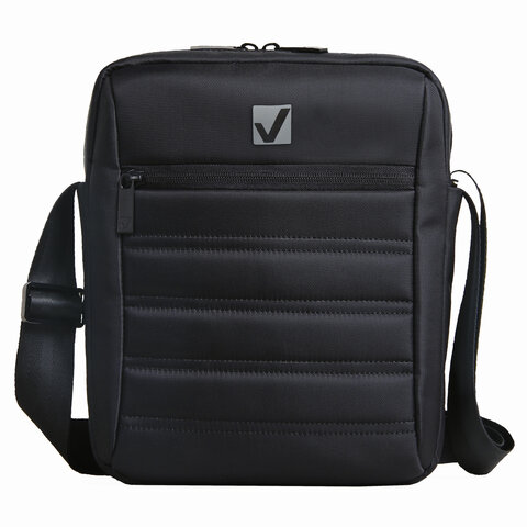 Сумка компактная BRAUBERG с плечевым ремнем, Patrol , 2 кармана, черная, 26,5x22x5,5 см | код 240500 | BRAUBERG Сумка компактная BRAUBERG с плечевым ремнем, Patrol , 2 кармана, черная, 26,5x22x5,5 см | код 240500 | BRAUBERG