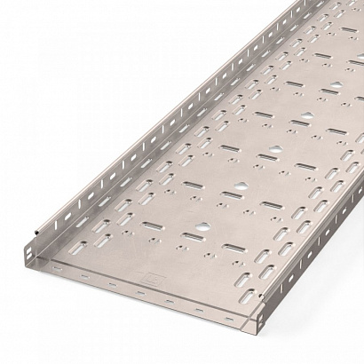 Лоток перфорированный Стандарт INOX (AISI 409) 400х50х3000 (1,0 мм) (6 м/уп) Промрукав | код PR16.2423 | ПРОМРУКАВ Лоток перфорированный Стандарт INOX (AISI 409) 400х50х3000 (1,0 мм) (6 м/уп) Промрукав | код PR16.2423 | ПРОМРУКАВ