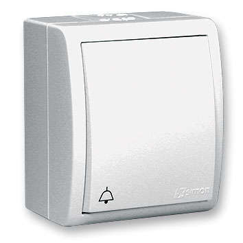 Выключатель кнопочный 1-кл. ОП 15 IP54 бел. | код 1594150-030 | Simon Выключатель кнопочный 1-кл. ОП 15 IP54 бел. | код 1594150-030 | Simon