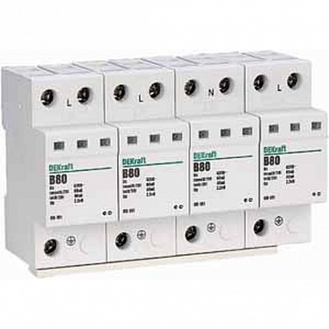 Ограничитель перенапряжений 4P 80кА B 420В ОП-101 | код. 18022DEK | DEKraft Ограничитель перенапряжений 4P 80кА B 420В ОП-101 | код. 18022DEK | DEKraft