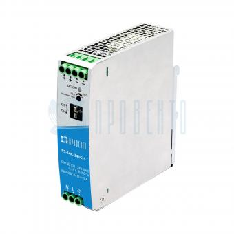 Источник питания однофазный на 24 Вольта, 120 Ватт | код PS-1AC-24DC-5 | ПРОВЕНТО Источник питания однофазный на 24 Вольта, 120 Ватт | код PS-1AC-24DC-5 | ПРОВЕНТО
