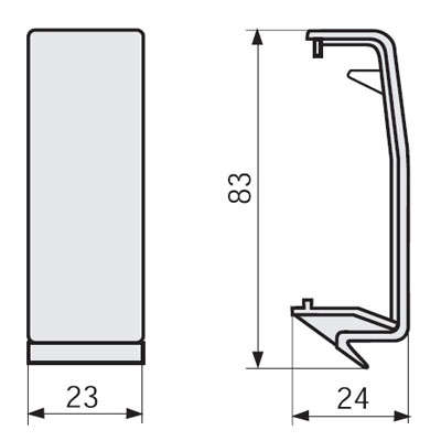 Соединение на стык для канал-плинтуса GBN A черн. 0 | код. 3283 | DKC