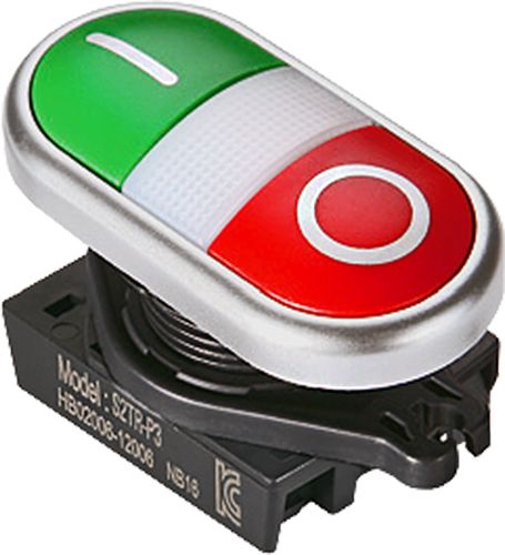 Головка кнопок пуск/стоп S2TR-P1W, монтажное отверстие 22/25мм | код A8026-A5550002041 | РЕЛЕ И АВТОМАТИКА Головка кнопок пуск/стоп S2TR-P1W, монтажное отверстие 22/25мм | код A8026-A5550002041 | РЕЛЕ И АВТОМАТИКА