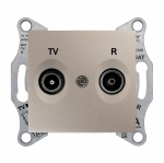 SEDNA TV/R РОЗЕТКА оконечная, 1dB, ТИТАН | код SDN3301668 | Systeme Electric