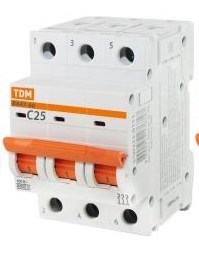 Авт. выкл. ВА47-60 3Р 4А 6кА х-ка С TDM | код SQ0223-0103 | TDM Авт. выкл. ВА47-60 3Р 4А 6кА х-ка С TDM | код SQ0223-0103 | TDM