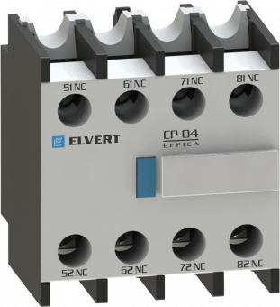 Приставка контактная СP-40 4NO для контакторов CC10 и eTC60 | код CP4-40 | ELVERT Приставка контактная СP-40 4NO для контакторов CC10 и eTC60 | код CP4-40 | ELVERT