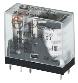 RP2.52.9.048.00 Миниатюрное промежуточное реле 2 перекидных контакта 5А (= 48В DC) | код RP252904800 | РЕЛЕОН RP2.52.9.048.00 Миниатюрное промежуточное реле 2 перекидных контакта 5А (= 48В DC) | код RP252904800 | РЕЛЕОН