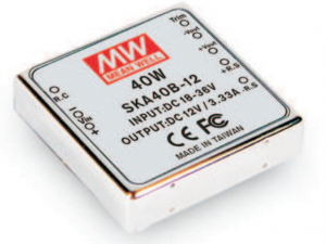 Источник питания DC-DC, 35Вт, выход 9…18В, выход 12В/0.3...3.33А, изоляция 1500В DC, вкл/выкл, рег. выхода ±10%, 50.8х50.8х11мм, -40С…+80С | код SKA40C-12 | MeanWell Источник питания DC-DC, 35Вт, выход 9…18В, выход 12В/0.3...3.33А, изоляция 1500В DC, вкл/выкл, рег. выхода ±10%, 50.8х50.8х11мм, -40С…+80С | код SKA40C-12 | MeanWell
