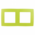 12-5002-26 12-5002-26 ЭРА Рамка на 2 поста, Эра12, лайм | код Б0019400 | ЭРА