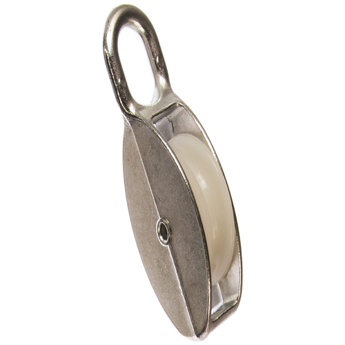 Блок одинарный 50мм нейлоновый шкив покрытие цинк | код Bloсk50neylon | Крепдил Блок одинарный 50мм нейлоновый шкив покрытие цинк | код Bloсk50neylon | Крепдил