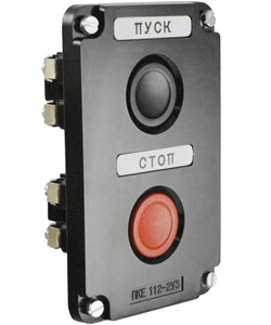 Пост управления кнопочный ПКЕ 122-2 У2, 10А, 660В, 2 элемента, чёрный и красный цилиндр, в нишу, IP54, пост управления (ЭТ) | код ET519060 | Электротехник Пост управления кнопочный ПКЕ 122-2 У2, 10А, 660В, 2 элемента, чёрный и красный цилиндр, в нишу, IP54, пост управления (ЭТ) | код ET519060 | Электротехник